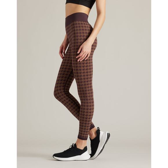 Rhone Brown Berry Houndstooth Seamless Legging - Picture 3 of 7